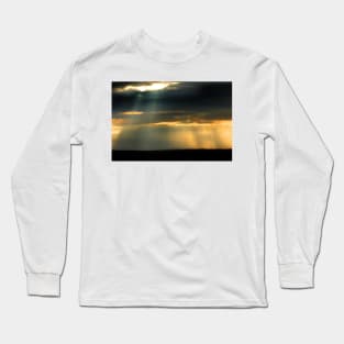 Shafts of lights over The Wash - Norfolk, UK Long Sleeve T-Shirt